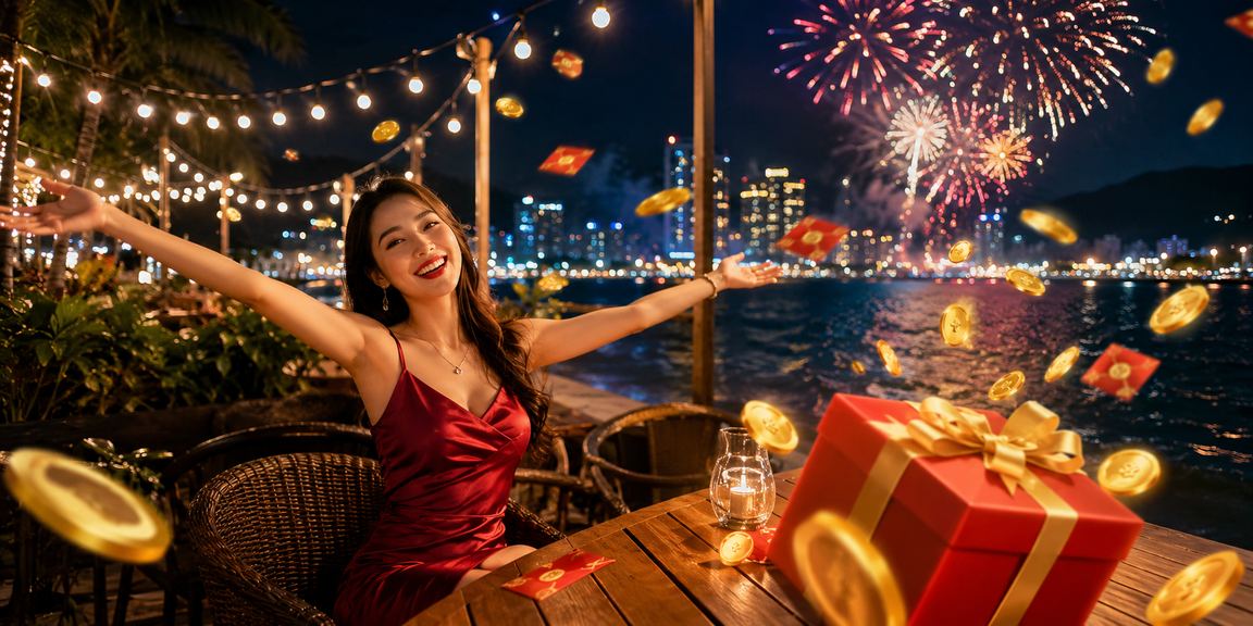 Phong bì đỏ may mắn và không khí ưu đãi tại Quy Nhơn – biểu tượng bonus và khuyến mãi đặc sắc
